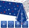 3-Pack Patriotic Tablecloths – 4th of July & Independence Day Plastic Table Covers with Stars & Fireworks, 54"x108" for Memorial Day & Patriotic Parties